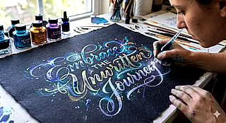 Invent new calligraphy 🍌🍌'