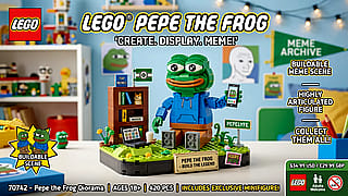 Pepe the Frog Lego set'