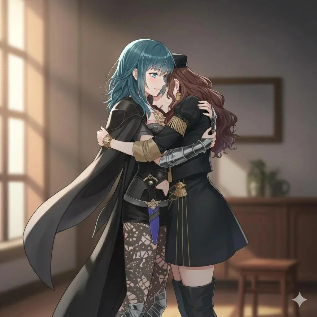 Byleth x Dorothea art picture 2 of 6