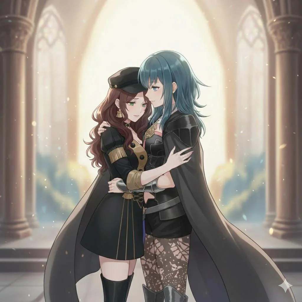 Byleth x Dorothea art picture 4 of 6