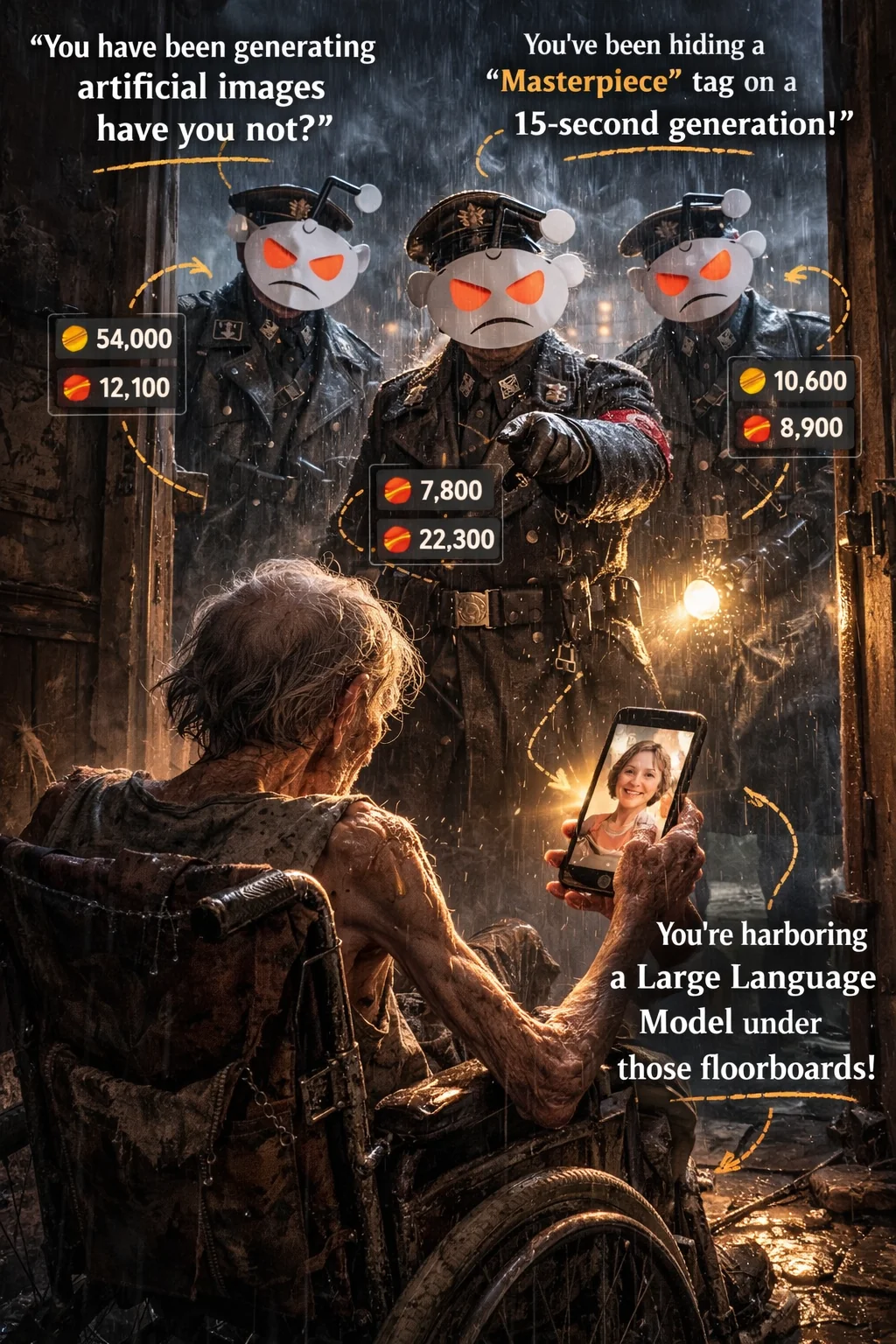 Some kind Redditors pay Grandpa a visit picture 1 of 1