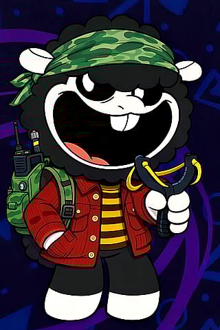 Here's Baba Chops As Lucas From Stranger Things'