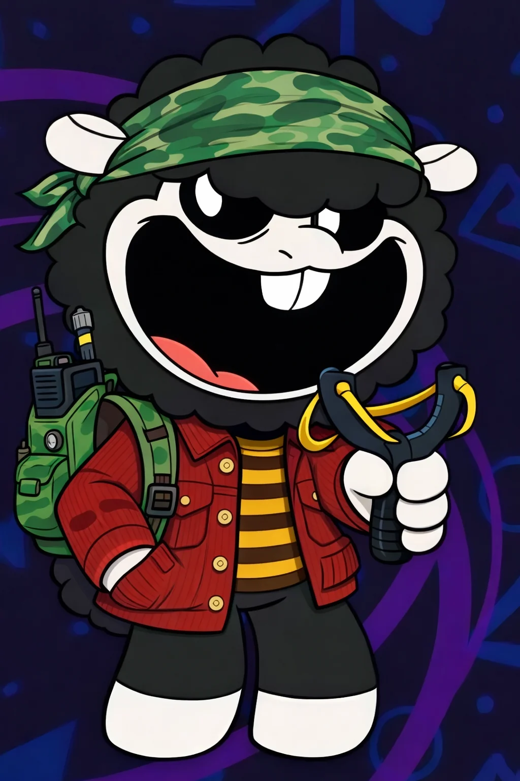 Here's Baba Chops As Lucas From Stranger Things picture 1 of 1