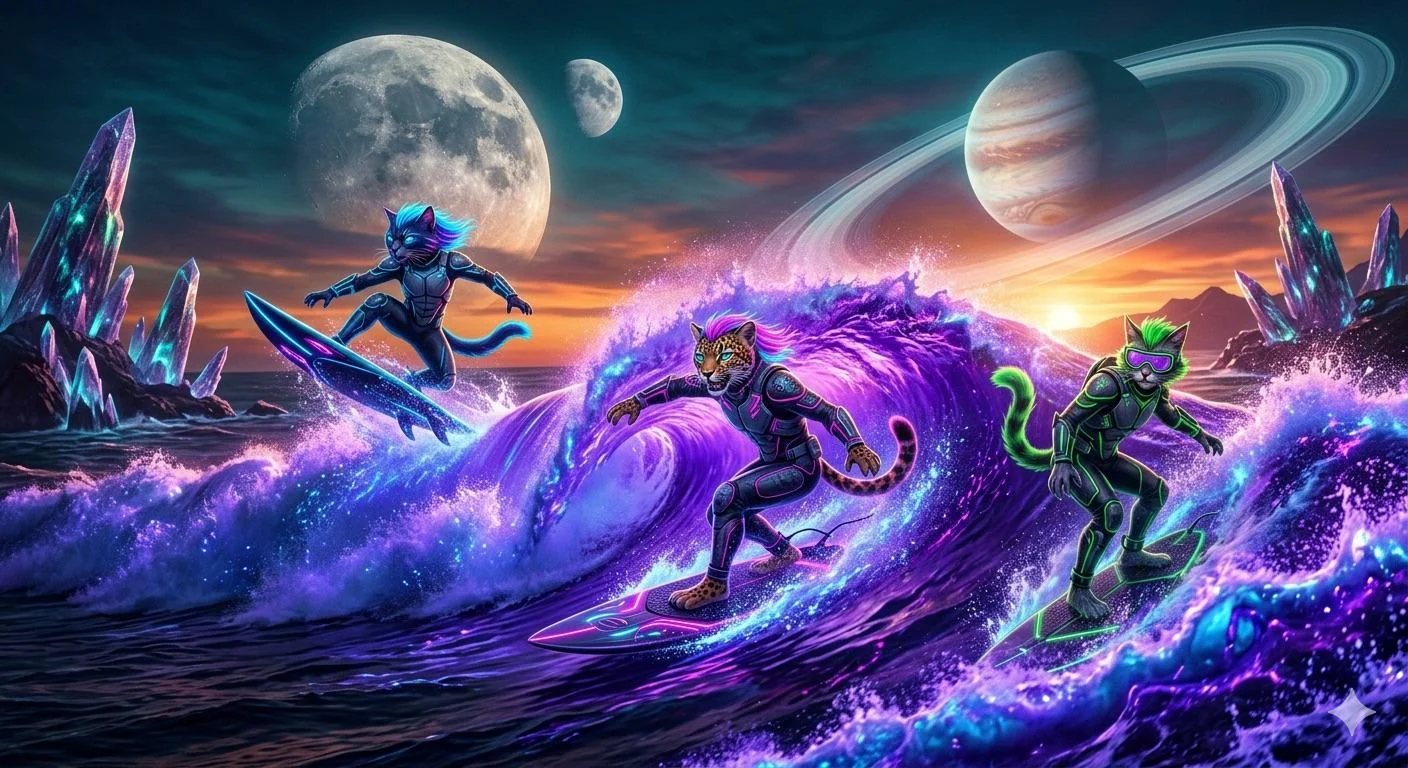 Neon Feline Fur picture 1 of 1