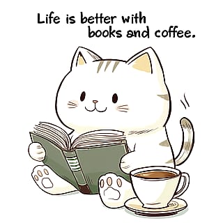 Life is Better with Books and Coffee'