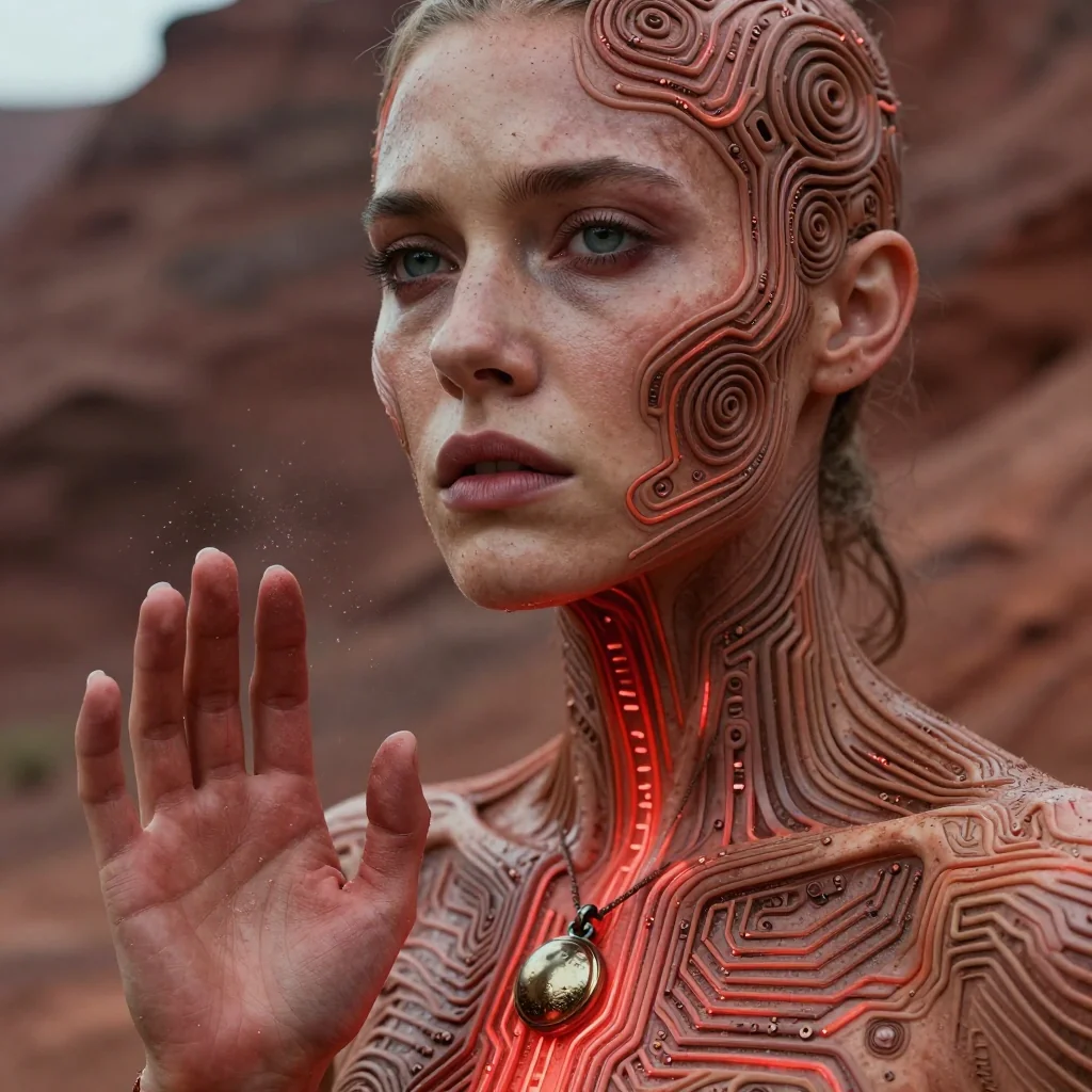 Silicon skin under sunlit sand picture 1 of 1