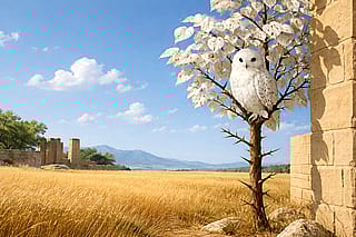 surrealism merged with realistic elements'