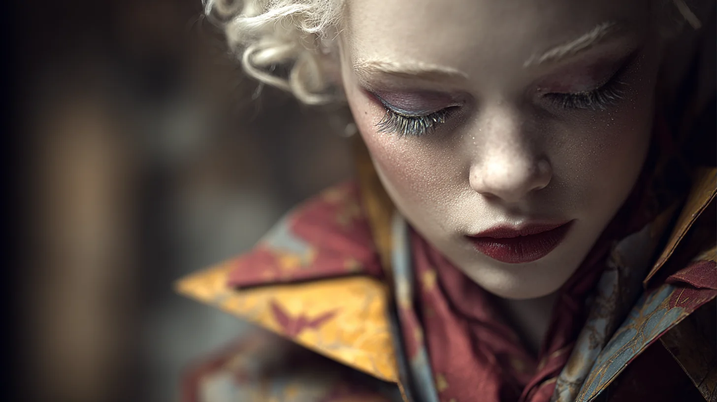 The Thinking Woman Wearing Colorful Silk Clothes picture 1 of 1