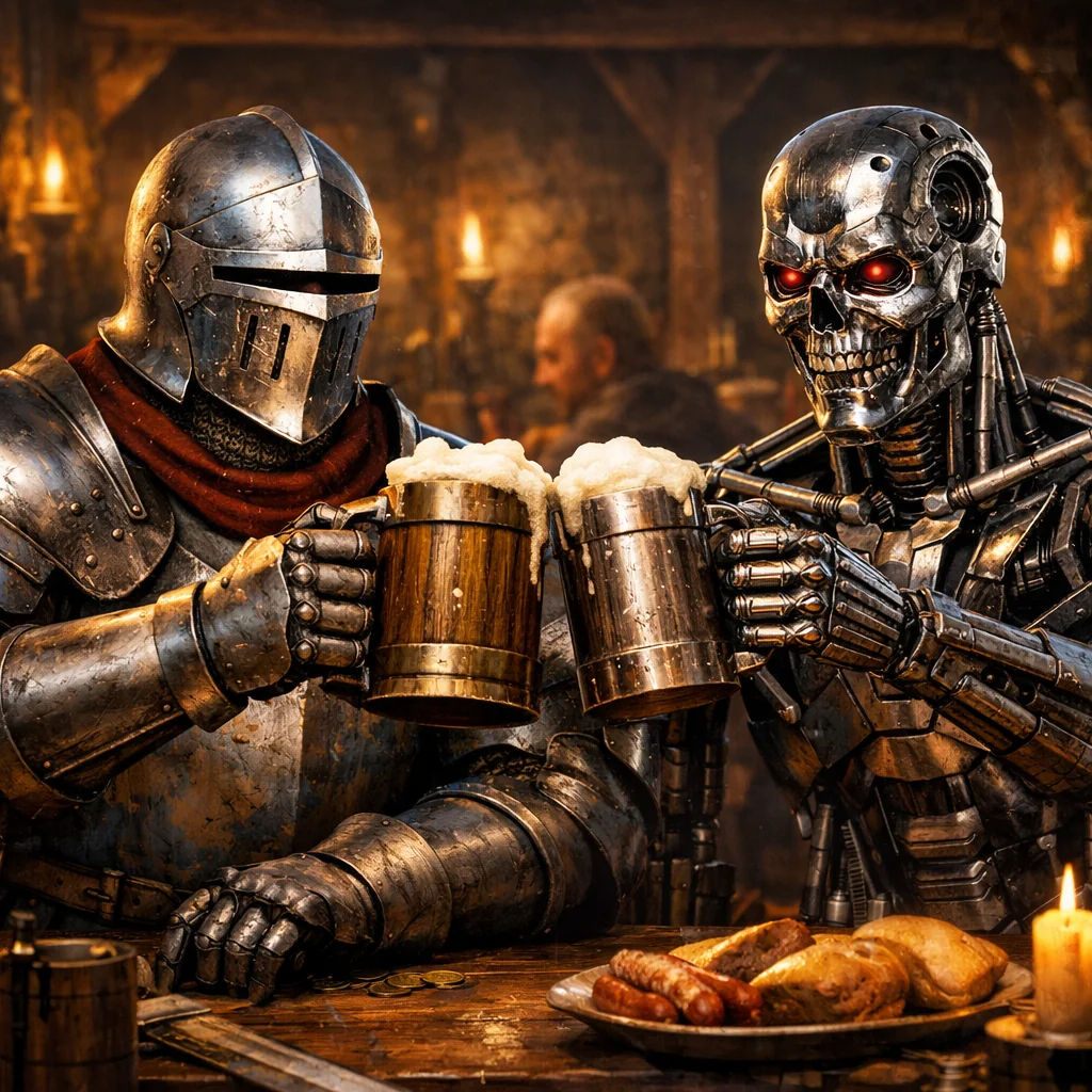 Medieval Tavern: Two Iron Warriors (Fan Art / Parody) picture 1 of 1