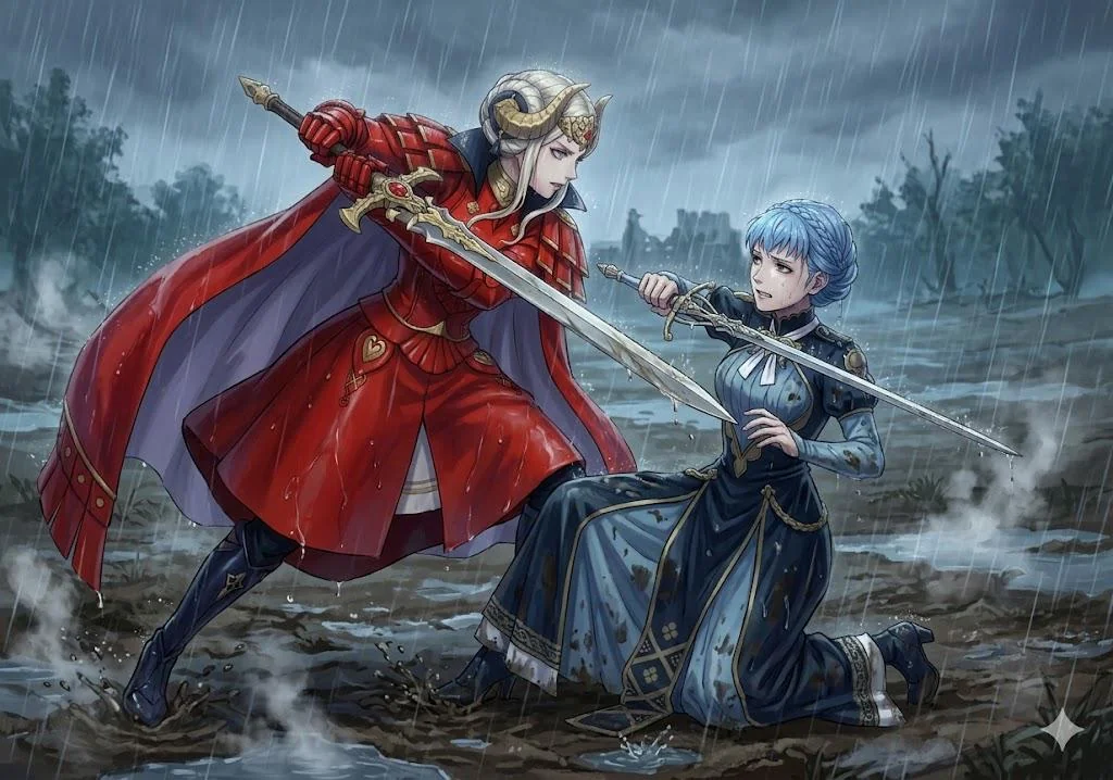 Fire Emblem Three Houses Marianne vs Edelgard picture 1 of 1