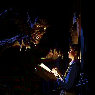 Don't read horror stories in the dark'