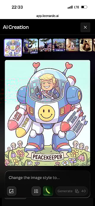 The ultimate "PEACEKEEPER" has arrived. 🕊️🤖'