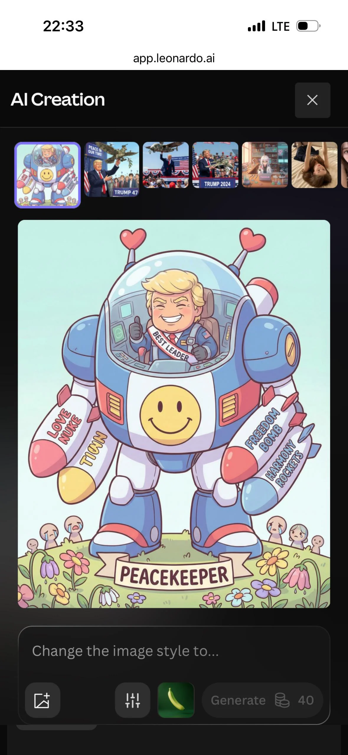 The ultimate "PEACEKEEPER" has arrived. 🕊️🤖 picture 1 of 1