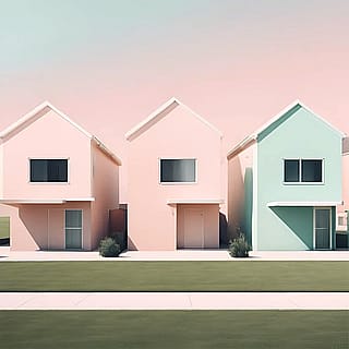 Pastel Suburbs, John Emmett, 2026'