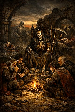 For God’s sake, let us sit upon the ground And tell sad stories of the death of kings (see discussion)'