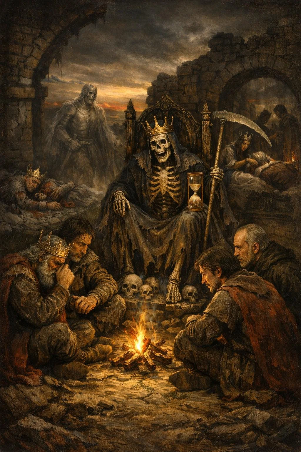 For God’s sake, let us sit upon the ground And tell sad stories of the death of kings (see discussion) picture 1 of 1