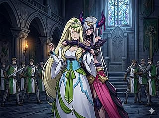 Fire Emblem Engage Zephia and Ève'