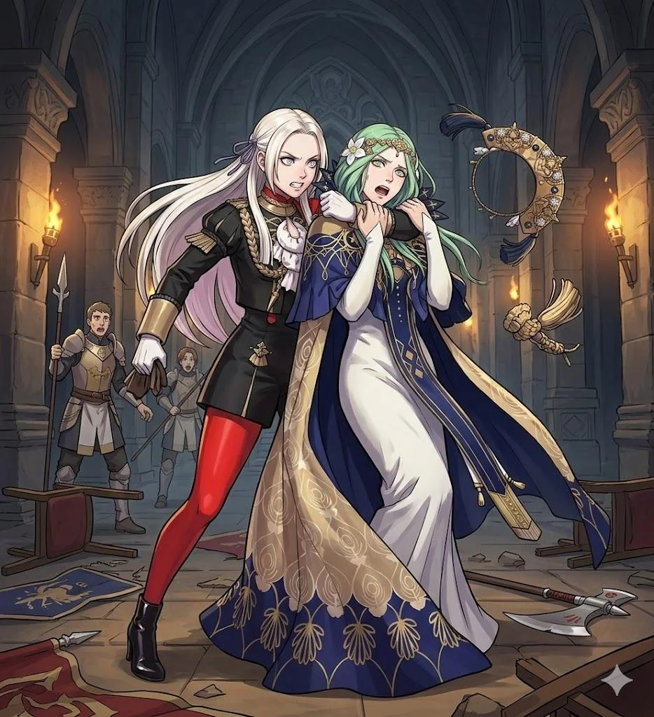 Fire Emblem Three Houses Edelgard and Rhea picture 1 of 2