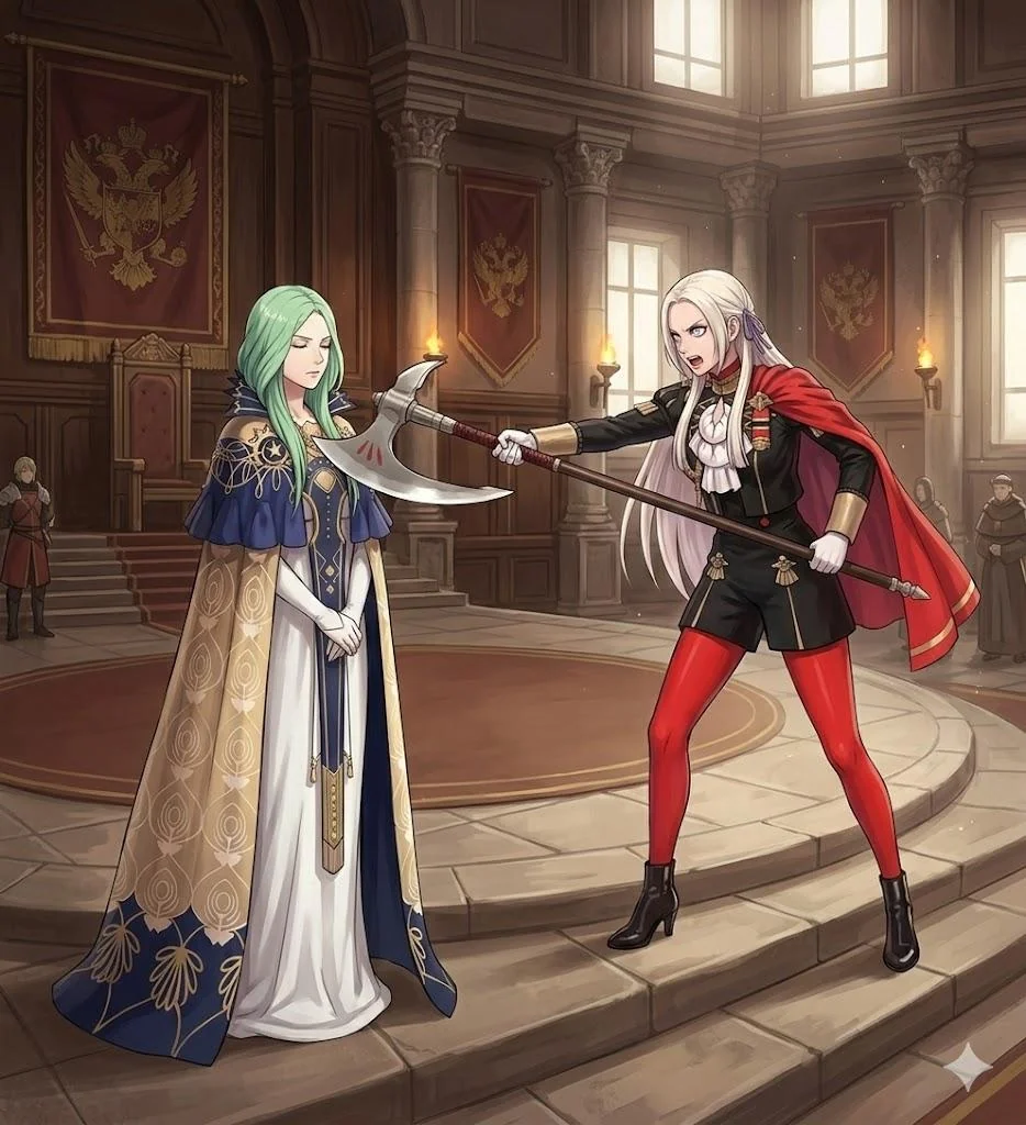 Fire Emblem Three Houses Edelgard and Rhea picture 2 of 2