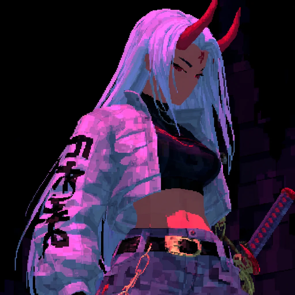 From the archives of a long forgotten PS1 game featuring Cyberpunk Oni picture 3 of 15