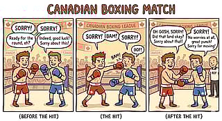 Canadian Boxing Match'