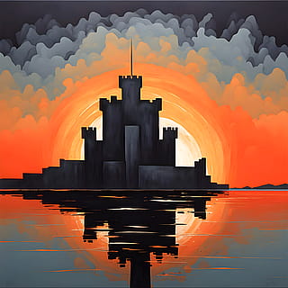 622 J. M. W. Turner - 10 November 2025 - Sunrise, a Castle on a Bay: ‘Solitude’.'