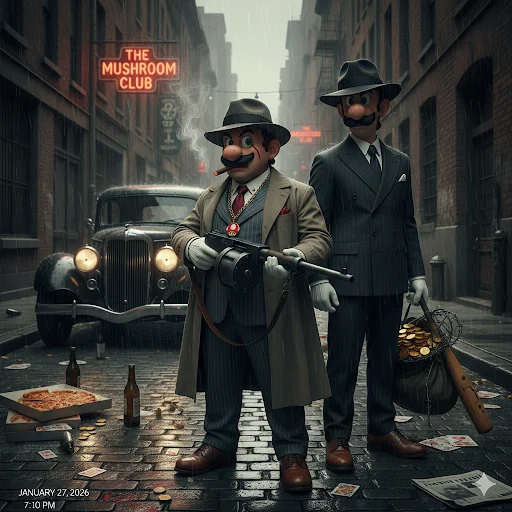 Mafia Mario picture 1 of 1