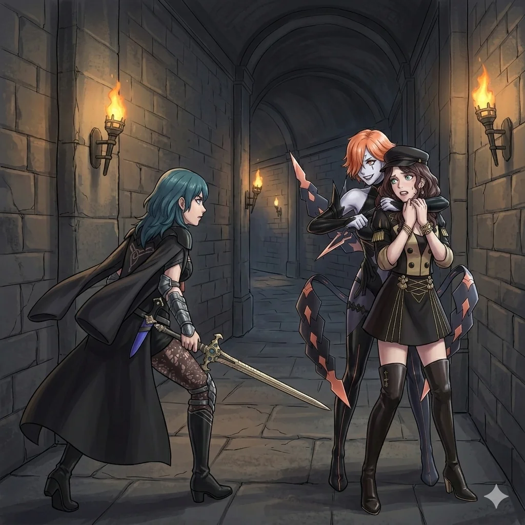 Fire Emblem Three Houses Byleth Kronya and Dorothea picture 1 of 2