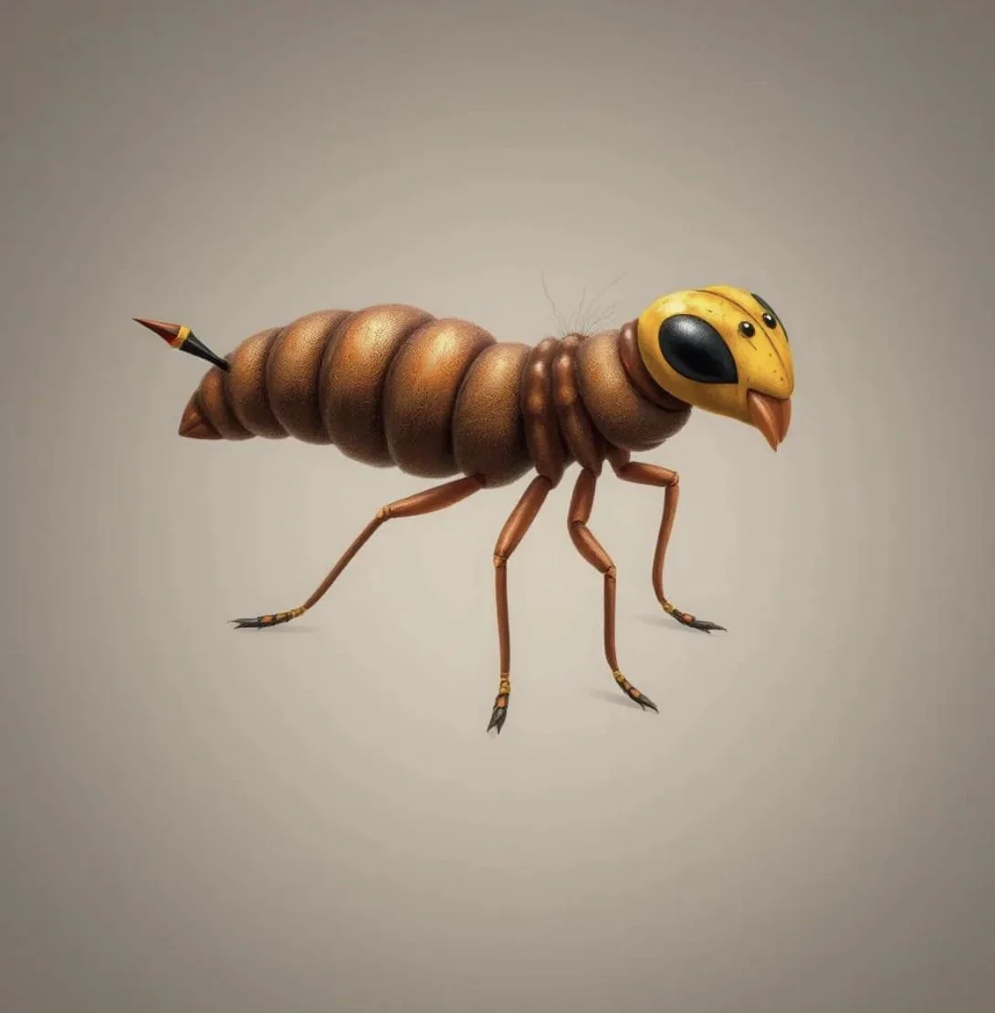 Larvae with wasp head picture 1 of 1