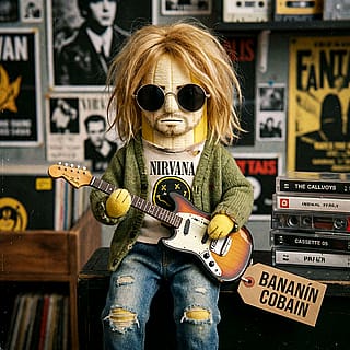 Kurt cobain, banana edition'