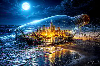 Bottled Cityscape'