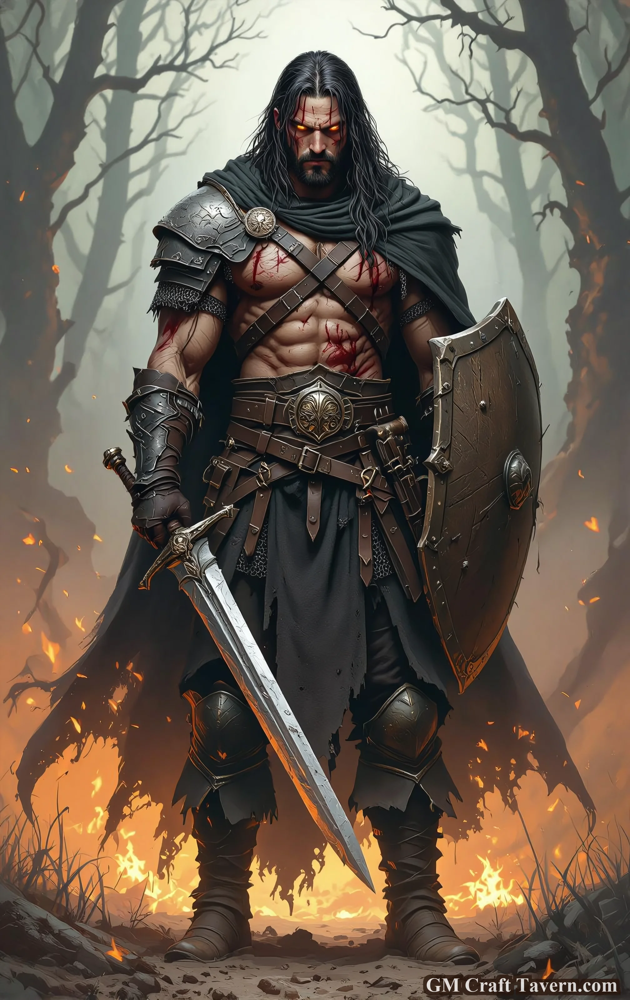 Bloodied Warrior of the Dark Forest picture 1 of 1