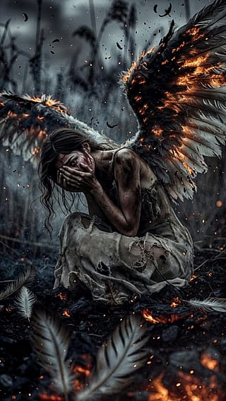 a weeping fallen angel'