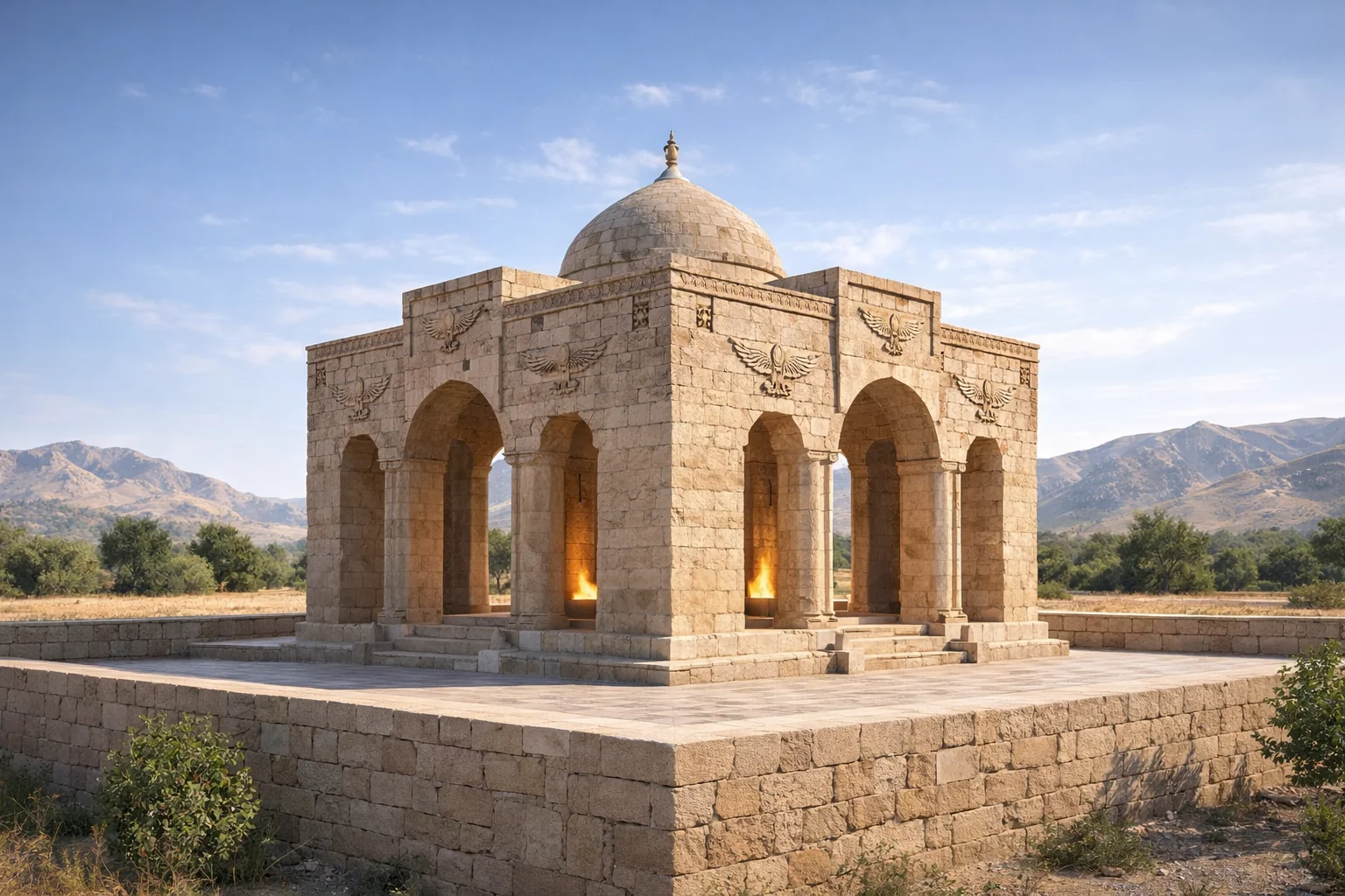 A restoration of A Sasanid Fire Temple picture 1 of 1