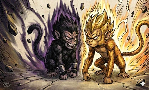 Luna Goku(black) and Lily Vegeta(gold) picture 1 of 1