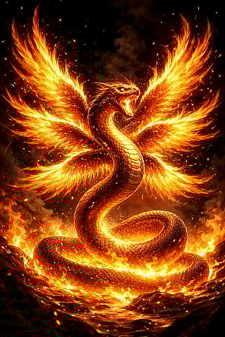 Bible inspired fiery snake'