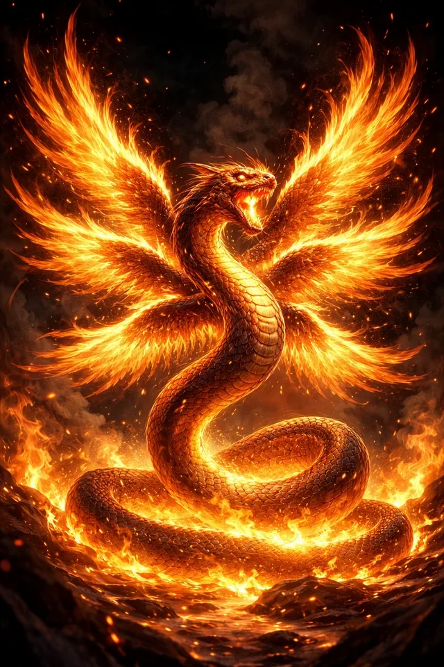Bible inspired fiery snake picture 1 of 1