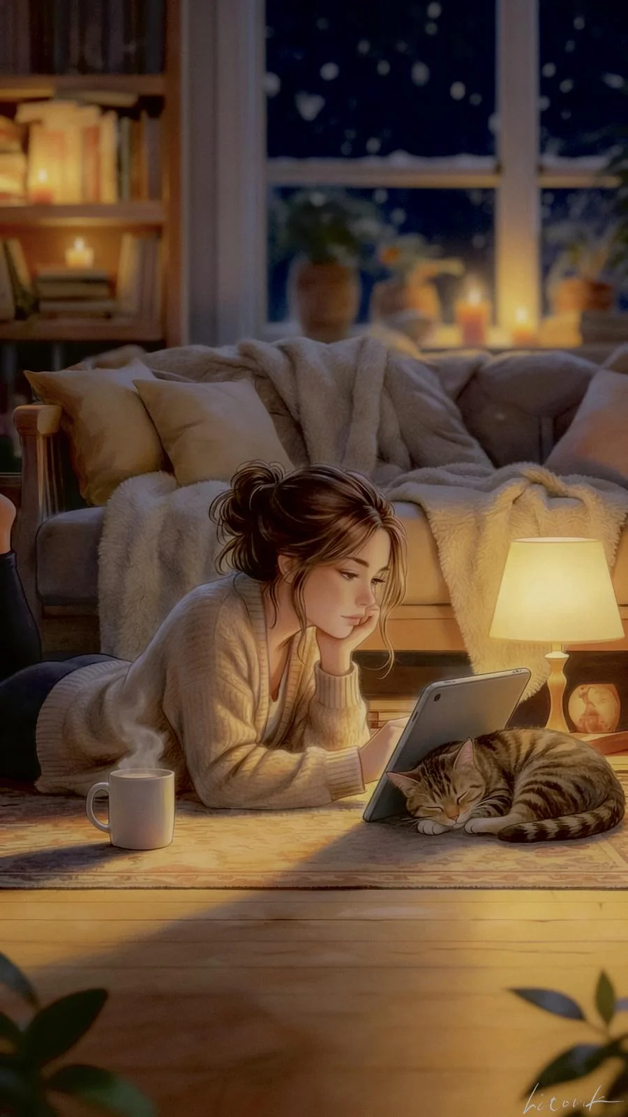 A Little Happiness Kit for a Winter Night / Phone Wallpaper Archives picture 1 of 1