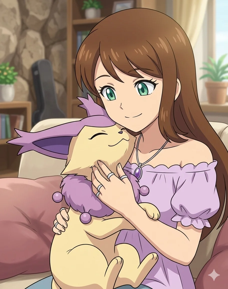 Skye and Her Delcatty picture 1 of 2