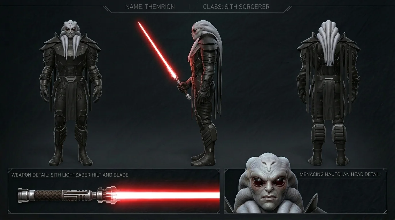 Had AI generate my favourite characters from SWTOR picture 2 of 7