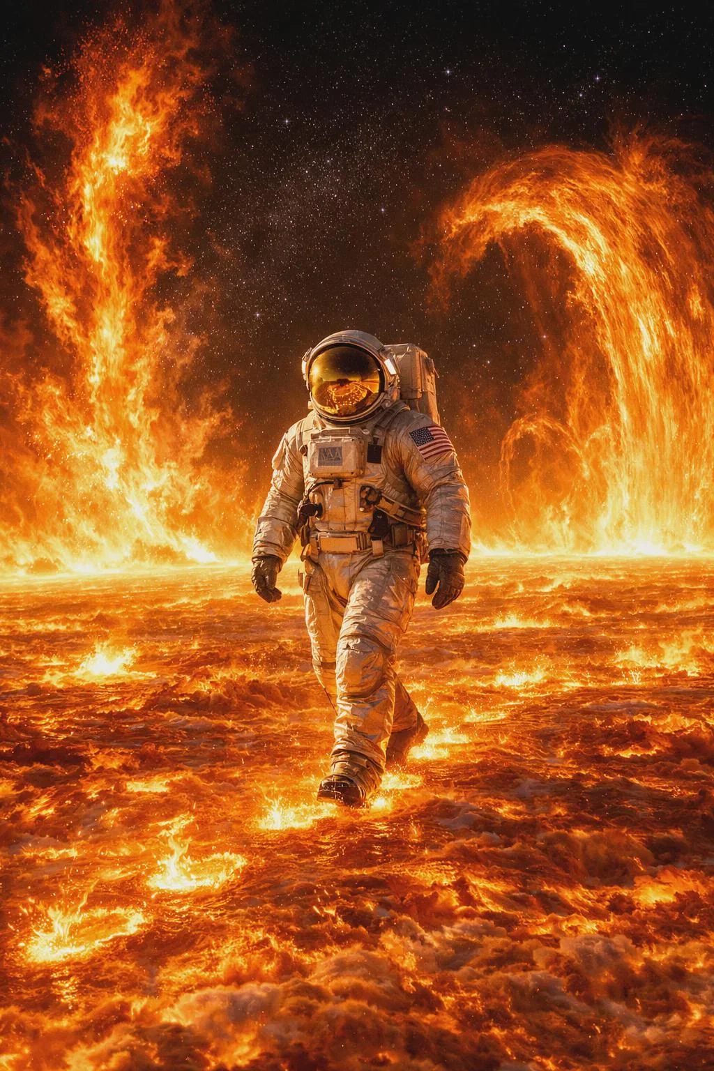 The Sun burns everything… except him. picture 1 of 1