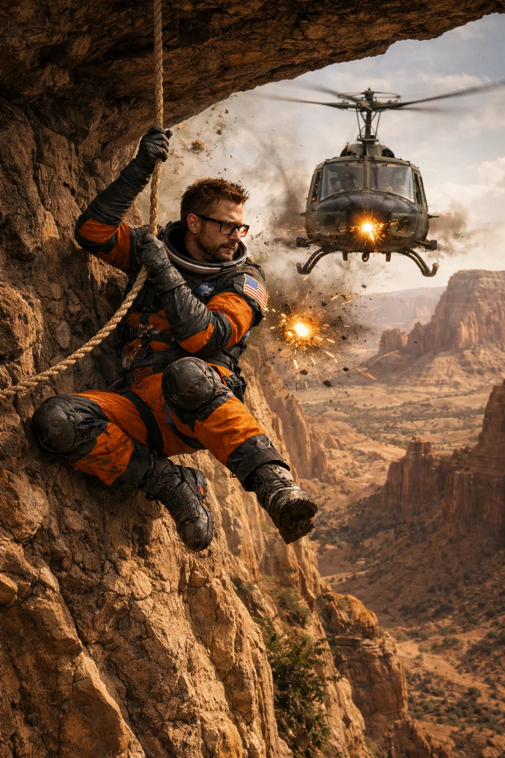 Gordon evades an attack helicopter in the Surface Tension scene of Half-Life (1979) picture 1 of 1