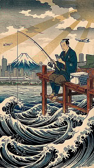 Even samurai can't ignore notifications / Phone Wallpaper Archives'