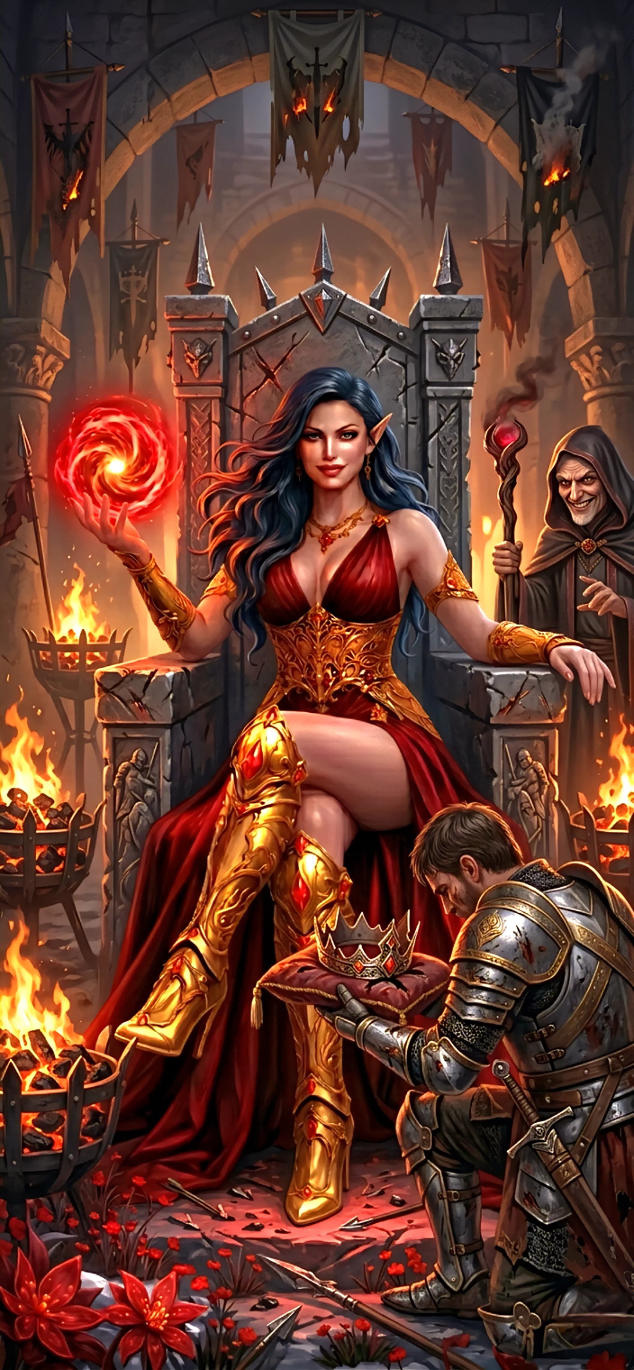 Elf queen on a throne of Conquest picture 1 of 1