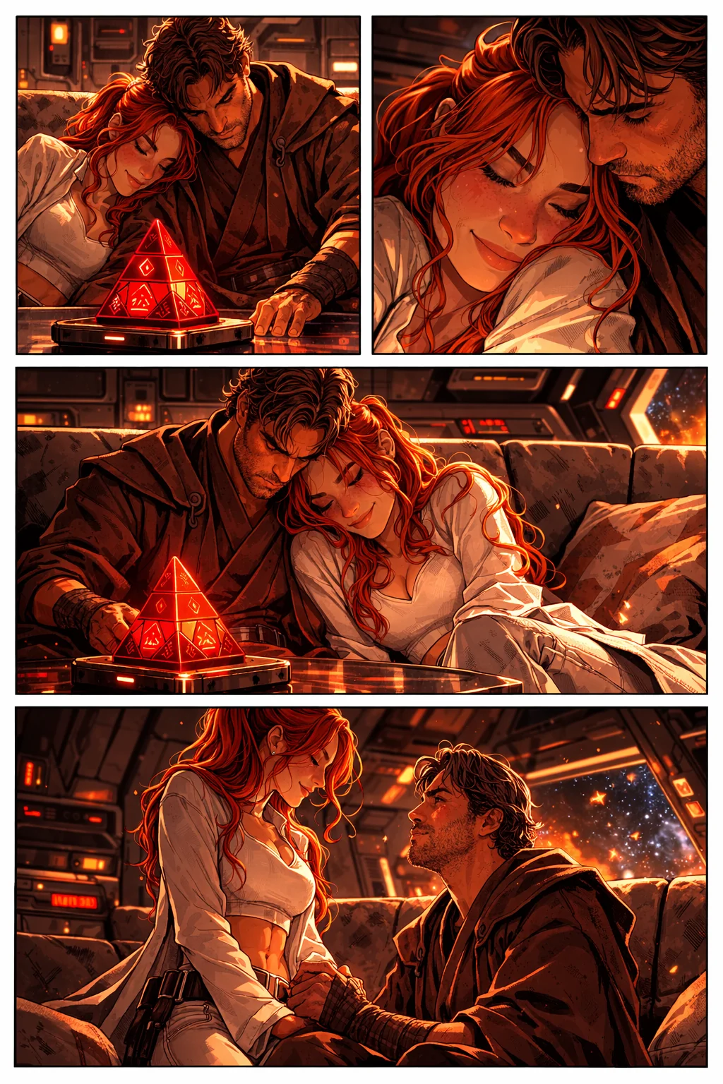 A quiet moment of Emily and I in a Star Wars universe! picture 1 of 1