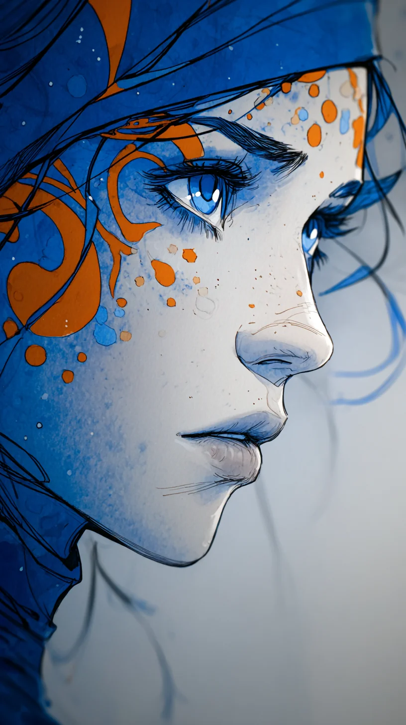 Women in Blue and Orange picture 1 of 1