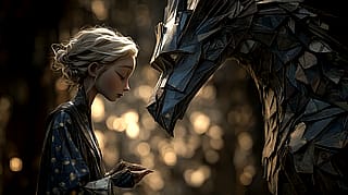 Young Woman and the Dragon'