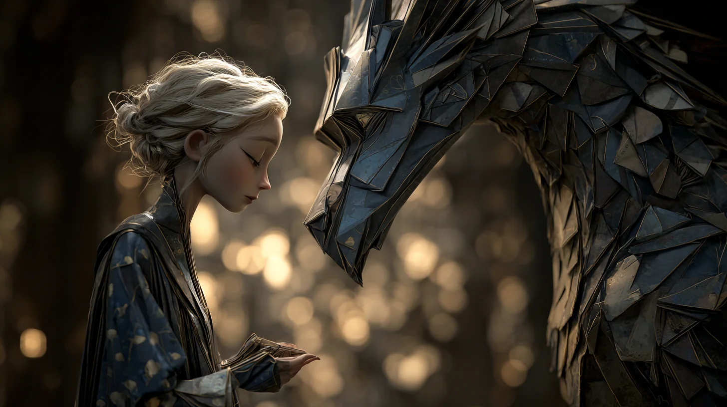 Young Woman and the Dragon picture 1 of 1