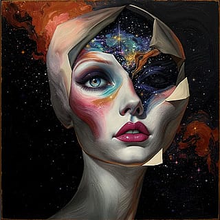 If the body is only a wrapper and the eyes reflect the soul… what are you really seeing in my face? (AI-assisted)'