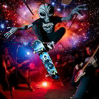 Spacetime portal opens in a punk club'